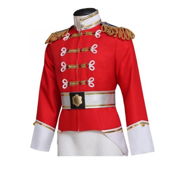 Nutcracker Toy Soldier Cosplay Costume King Eric Cosplay Red Jacket