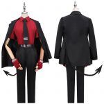 Helltaker Justice Cosplay Costume Tail Ears Awesome Demon Outfit