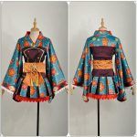 Love Live Cosplay Taisho Kimono Awakening Fancy Dress With Cloak Honoka Rin Eli Maki Nico Outfit