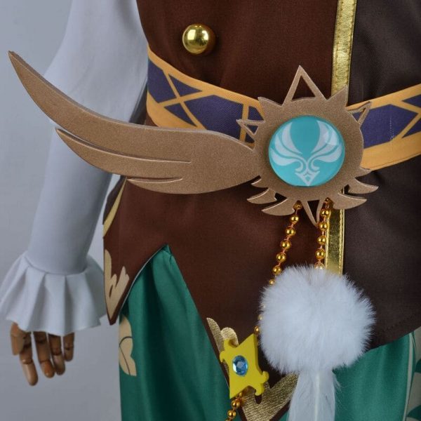Genshin Impact Venti Cosplay Costume Mondstadt Wind God Lovely Uniform