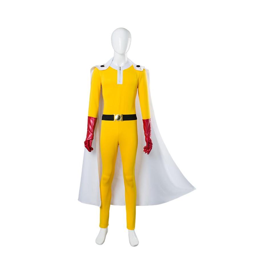 Anime One Punch Man Cosplay Saitama Jumpsuits