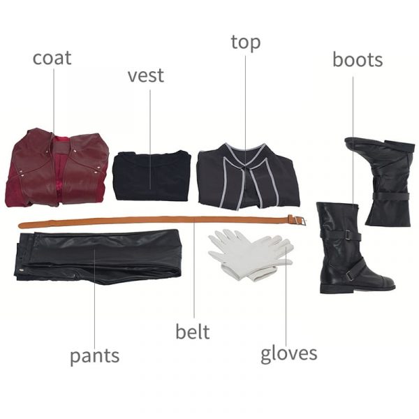 Anime Fullmetal Alchemist Cosplay Costume Edward Elric Full Set For Men