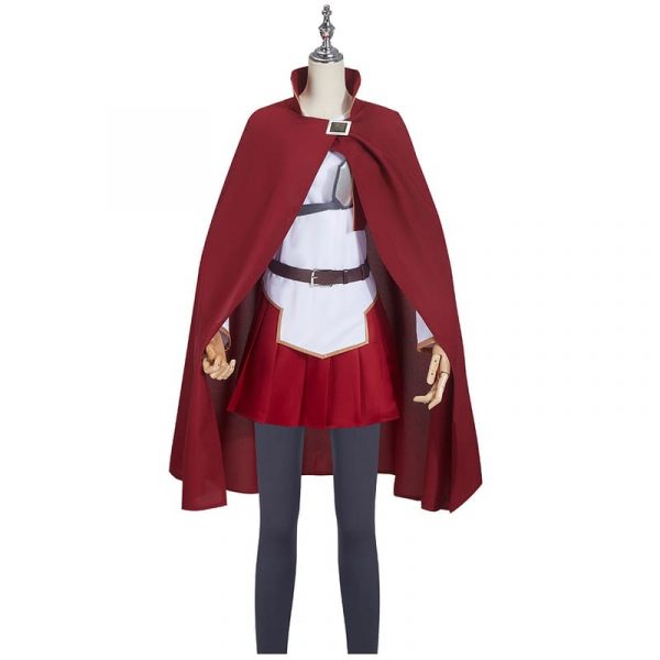 Anime Sword Art Online Asuna Yuuki Cosplay Costume Red Cloak Women