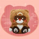 Game Genshin Impact XiangLing Guoba Raccoon Bear Plush Doll