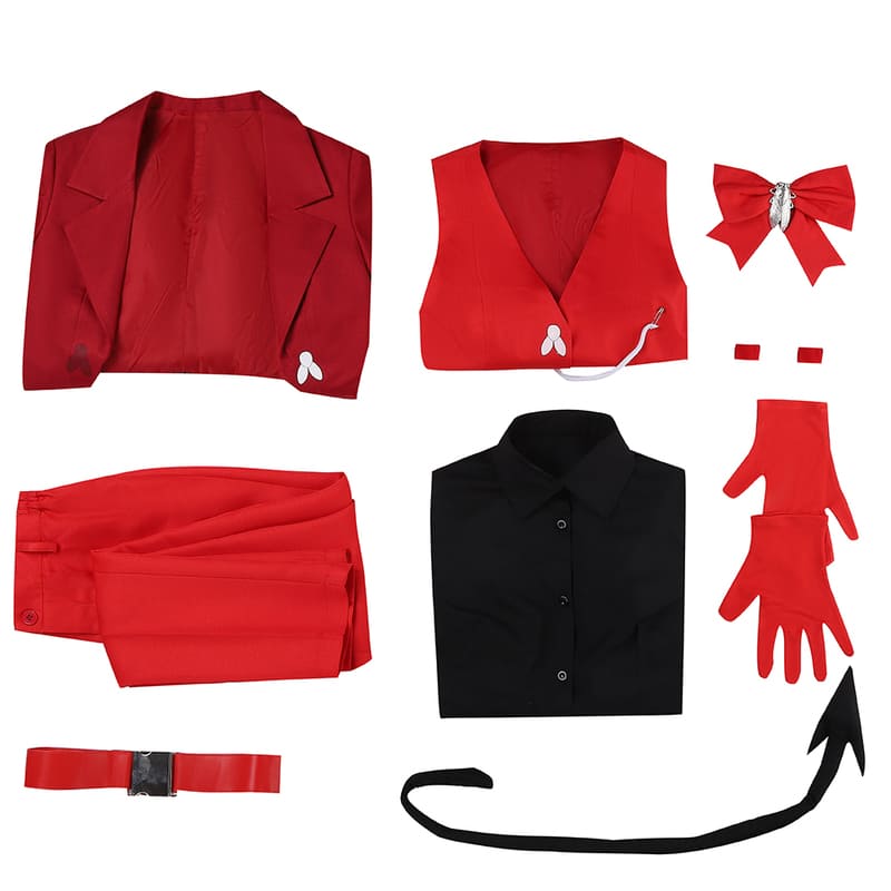 Helltaker Beelzebub Cosplay Costume Tail Ears The Great Fly Outfit