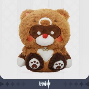 Game Genshin Impact XiangLing Guoba Raccoon Bear Plush Doll