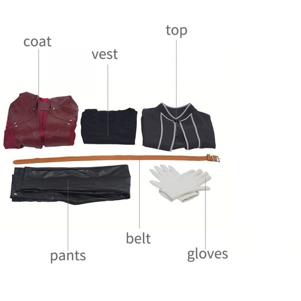 Anime Fullmetal Alchemist Cosplay Costume Edward Elric Full Set For Men