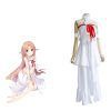 Anime Sword Art Online SAO Yuuki Asuna Cosplay Costumes Titania Prison Women Dress