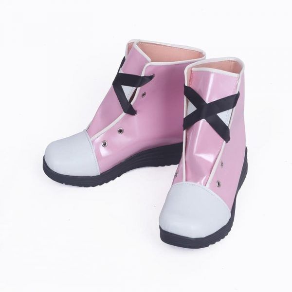 Anime Kingdom Hearts 2 Kairi Pink Cosplay Shoes Custom Made