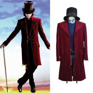 Charlie And The Chocolate Factory Willy Wonka Johnny Depp Cosplay Costume