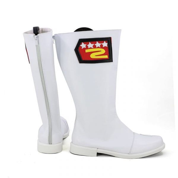 Himitsu Sentai Gorenger Akaranger Cosplay White Boots