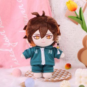 Anime Game Genshin Impact ZhongLi Cosplay Anime Plushies 20cm Kawaii Change Plushie Dress Up Stuffed Doll