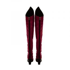 Superhero Crimson Countess Cosplay Women Over Knee Boots