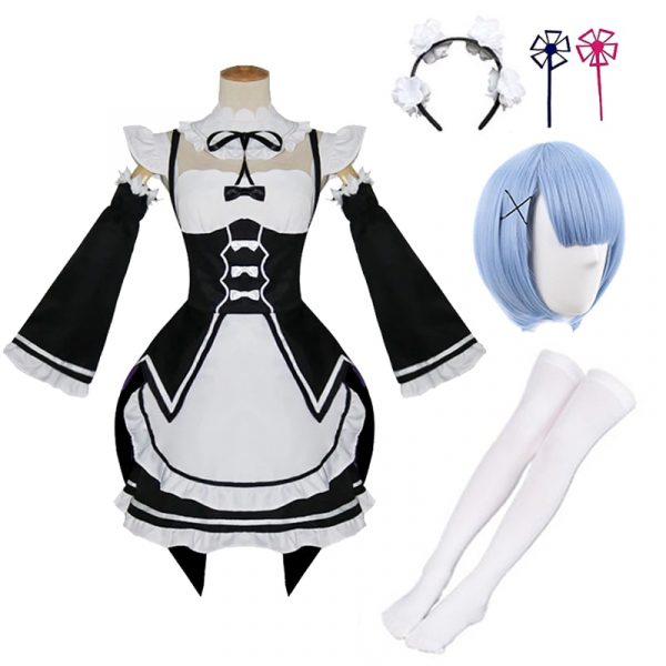 Anime Re Life In A Different World From Zero Ram/Rem Cosplay Costumes