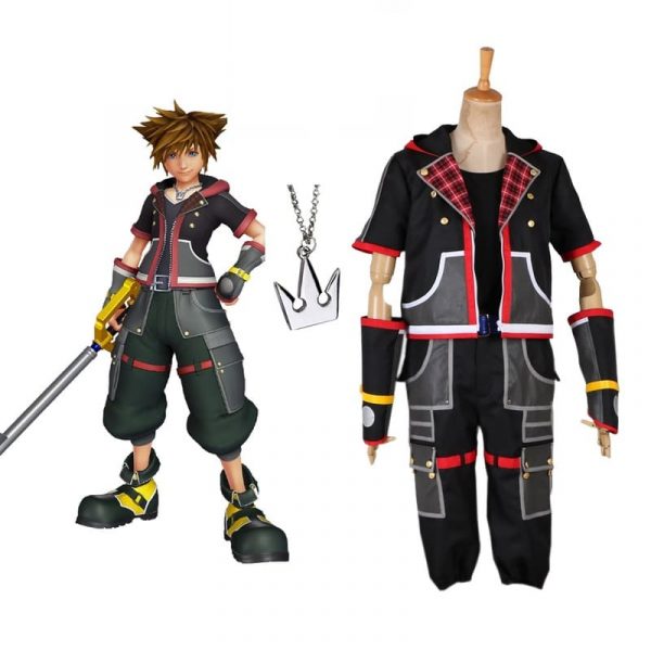 Game Kingdom Hearts 3 Sora Cosplay Costume
