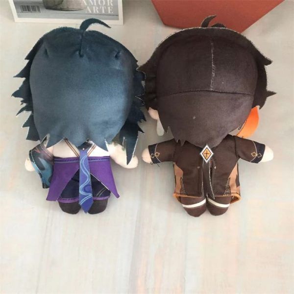 20cm Game Genshin Impact Anime Plushies Xiao Zhongli Cartoon Mascot Stuffed Doll