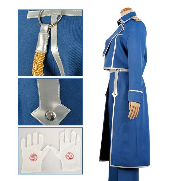 Anime Fullmetal Alchemist Cosplay Costumes Roy Mustang Men’s Uniforms