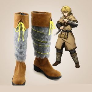 Anime VINLAND SAGA Thorfinn Karlsefni Cosplay Boots Custom Made