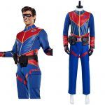 Henry Danger Captain Man Cosplay Costume With Eye Mask
