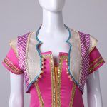 Jasmine Princess Cosplay Costume Movie Aladdin Outfit Rose Red Suit