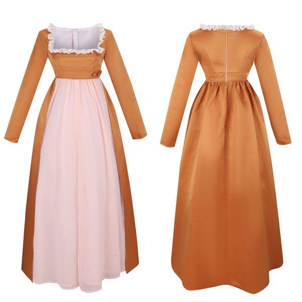 Hamilton Angelica Evening Dress Colonial Lady Corset Styled Victorian Rococo Ball Gown