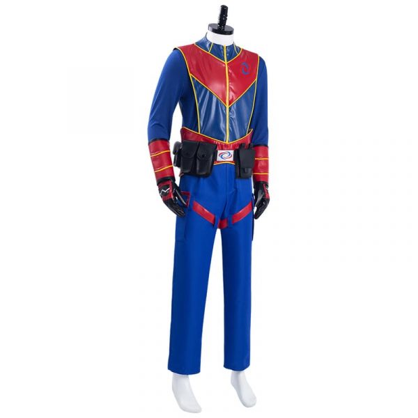 Henry Danger Captain Man Cosplay Costume With Eye Mask