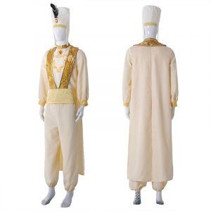 Prince Aladdin Cosplay Costume Magic Lamp Party Performance Costume For Men