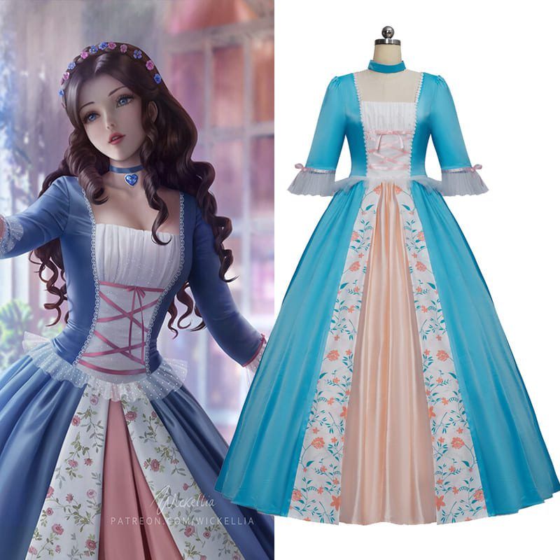 blue cosplay dress Anime Cosplay Costume | Blue Cosplay Costume main image 1