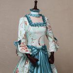 Renaissance Victorian Royal Queen Costume Medieval Gown Robe Train Dress