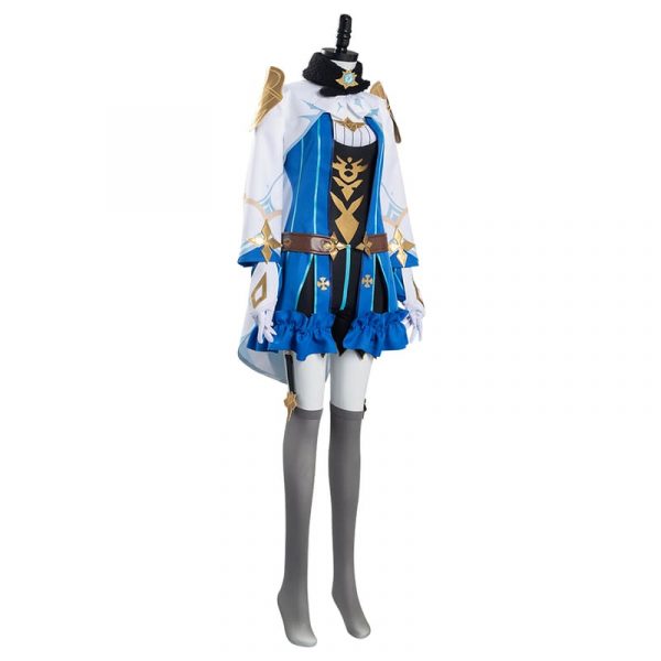 Anime Genshin Impact Sucrose Blue Costume Gothic Lolita Dress