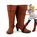 Fariy Tail Lucy Heartfilia Cosplay Brown Boots