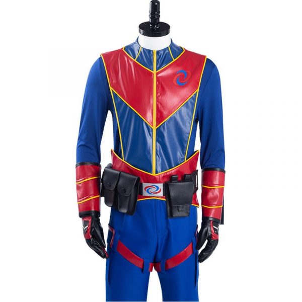 Henry Danger Captain Man Cosplay Costume With Eye Mask