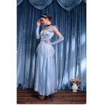 Flowery Fancy Party Gown Sexy Elsa Queen Adult Women Cosplay Costumes