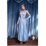 Flowery Fancy Party Gown Sexy Elsa Queen Adult Women Cosplay Costumes