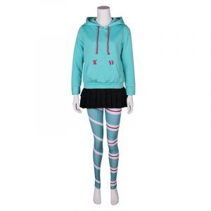 Movie Wreck-It Ralph 2 Cosplay Costume Vanellope Von Schweetz Women Costume
