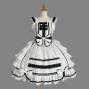 Women Lolita Medieval Gothic Cotton Dress Chiffon Lace Summer Princess Ball Gown