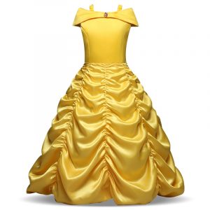 Belle Princess Girls Dress For Beauty And The Beast Kids Costume