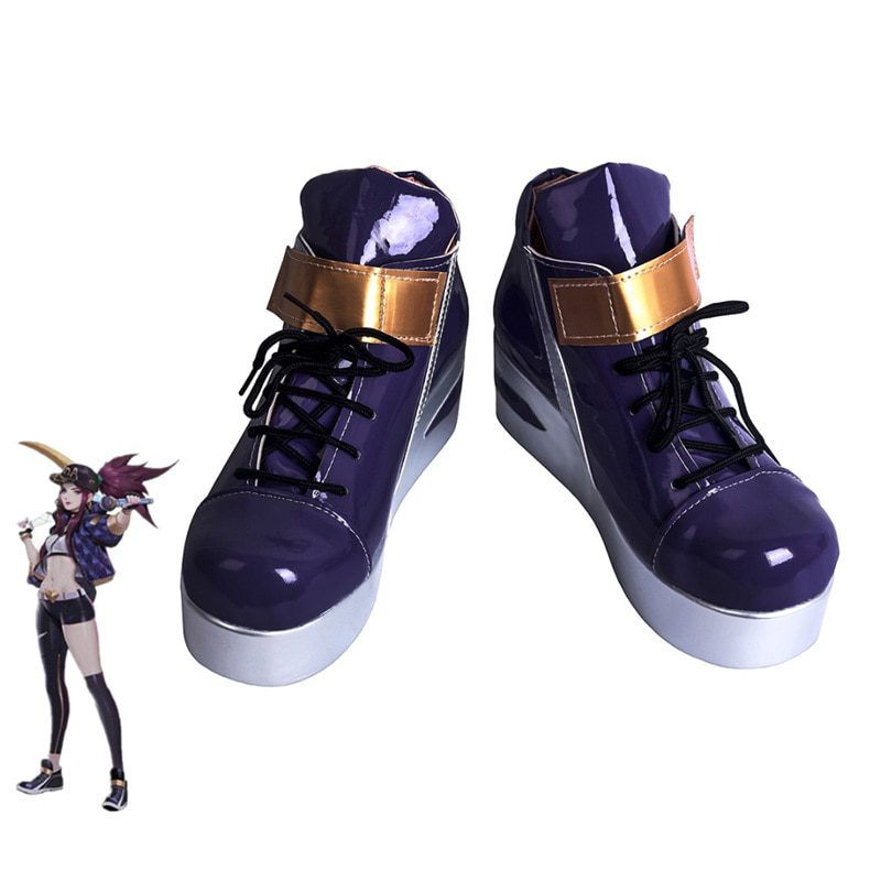 LOL KDA Akali Cosplay Shoes For Women