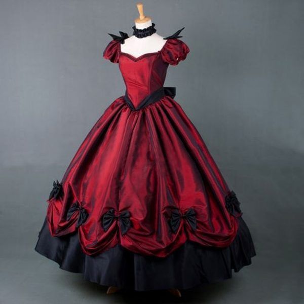 Plus Size American Retro Victorian Lolita Party Dress