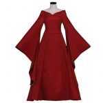 Cersei Lannister Dress Red Medieval Renaissance Ball Gown