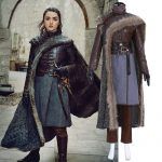 GOT 8 Arya Stark Cosplay Costume Sansa Stark Sister Outfit Custom Made