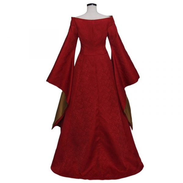 Cersei Lannister Dress Red Medieval Renaissance Ball Gown