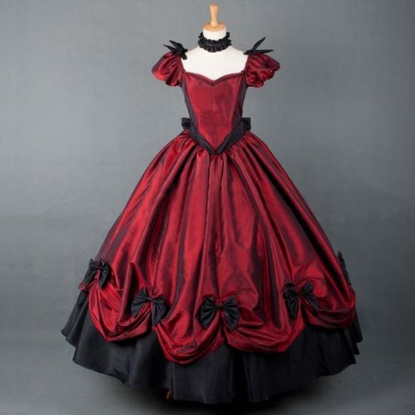 Plus Size American Retro Victorian Lolita Party Dress
