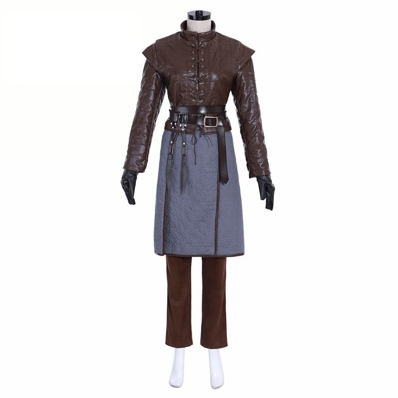 GOT 8 Arya Stark Cosplay Costume Sansa Stark Sister Outfit Custom Made