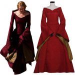 Cersei Lannister Dress Red Medieval Renaissance Ball Gown