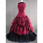 Summer Elegant Vintage Victorian Lolita Dress Women Long Gothic Costume