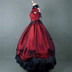 Plus Size American Retro Victorian Lolita Party Dress