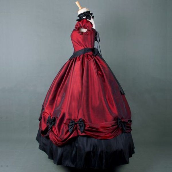 Plus Size American Retro Victorian Lolita Party Dress