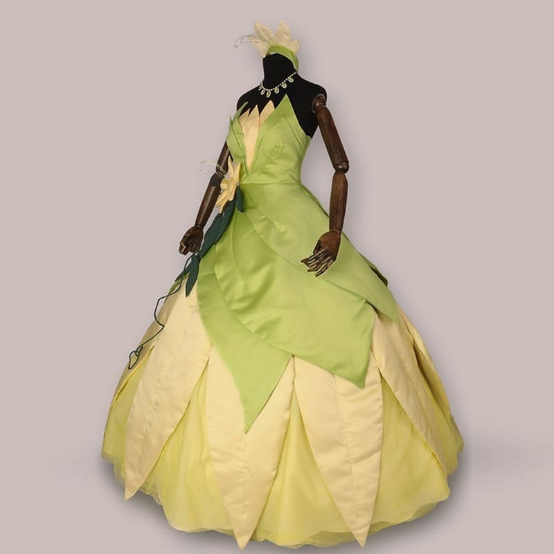 The Princess And The Frog Cosplay Costume Tiana Long Green Party Dresses -  Speed Cosplay