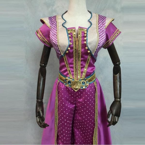 Princess Jasmine Cosplay Costume Movie Aladdin Fancy Outfit